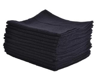 Bavlněné ručníky Sibel Bob Tuo - 50 x 85 cm - 12 ks, černé  + DÁREK ZDARMA