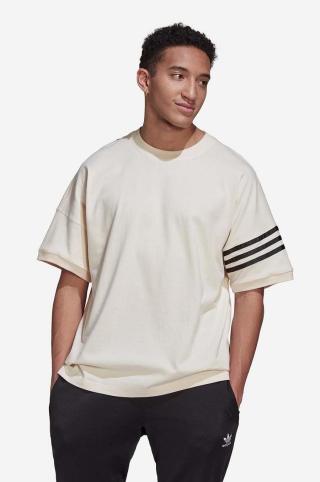 Bavlněné tričko adidas Originals žlutá barva, HM1874-beige