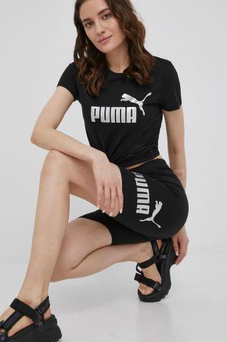 Bavlněné tričko Puma 848303 černá barva