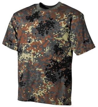 Bavlněné tričko US army MFH® s krátkým rukávem - flecktarn