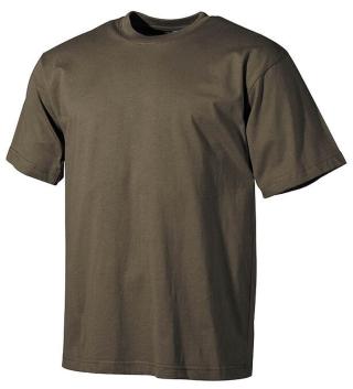 Bavlněné tričko US army MFH® s krátkým rukávem - oliv