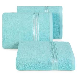 Bavlněný froté ručník s proužkem LORAN 50x90 cm, světle modrá, 450 gr Mybesthome