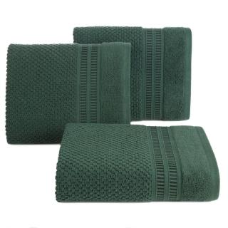 Bavlněný froté ručník s proužky ROSSI 50x90 cm, zelená, 500 gr Mybesthome