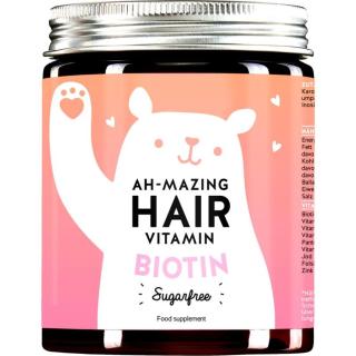 Bears With Benefits Ah-mazing hair vitamin biotin bez cukru žvýkací medvídci pro zdravé a krásné vlasy 60 ks