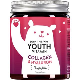 Bears With Benefits Born this way youth vitamins žvýkací kostičky pro zkrášlení pleti 90 ks