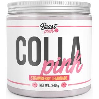 BeastPink Colla Pink prášek na přípravu nápoje s kolagenem příchuť Strawberry Lemonade 240 g