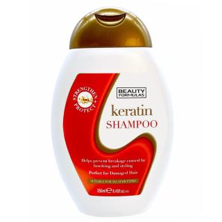 Beauty Formulas Šampon s keratinem pro poškozené vlasy  250 ml