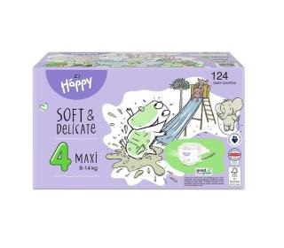 Bella Baby Happy Soft&Delicate 4 Maxi 8-14 kg dětské pleny box 124 ks