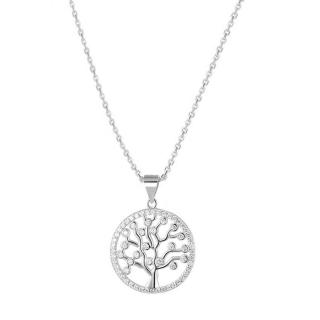 Beneto Stříbrný náhrdelník se stromem života AGS1137/47