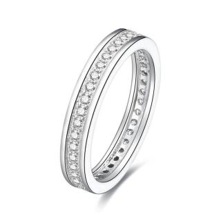 Beneto Stříbrný prsten se zirkony AGG26 57 mm