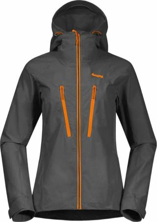 Bergans Cecilie Mountain Softshell Jacket Solid Dark Grey/Cloudberry Yellow L