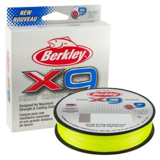 Berkley Šňůra X9 Flame Green 150m - 0,25mm 27kg