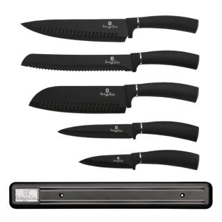 -BERLINGERHAUS BERLINGERHAUS Sada nožů s magnetickým držákem 6 ks Royal Black Collection BH-2536