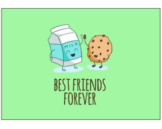 Best friends forever Plakát typ A4-A0