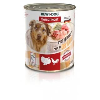 Bewi-Dog konzerva čisté maso bohaté na drůbeže 400 g