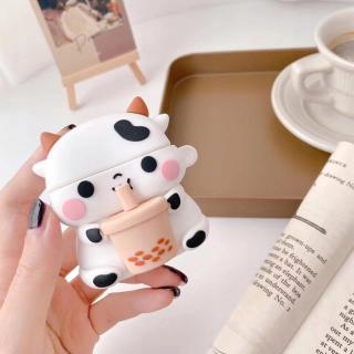 Bezdrátové pouzdro na sluchátka 3D Boba Cow Cartoon Case d