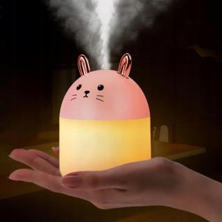 Bezdrátový zvlhčovač vzduchu Cute Rabbit 50ml/H ve spreji růžový
