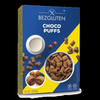 BEZGLUTEN Choco Puffs polštářky s lískooříškovou náplní 250 g