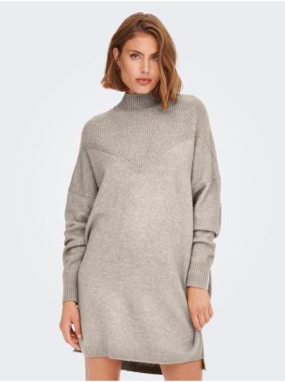 Béžové dámské svetrové šaty ONLY Silly
