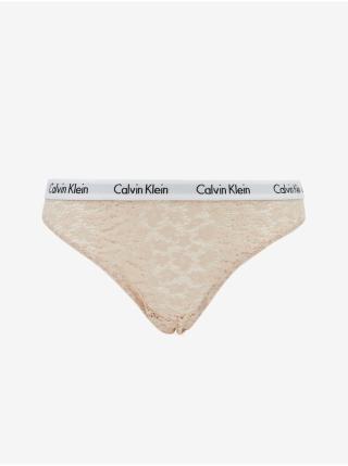 Béžové krajkové kalhotky Calvin Klein Underwear