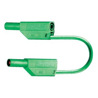 Bezpečnostní měřicí kabely MultiContact SLK425-E PVC, 0,25m, zelené
