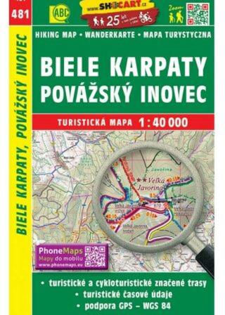 Biele Karpaty, Považský Inovec 1:40 000/Turistická mapa SHOCart 481