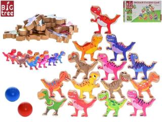 Big Tree dinosaurus jenga/puzzle 16ks dinosaurů 8cm