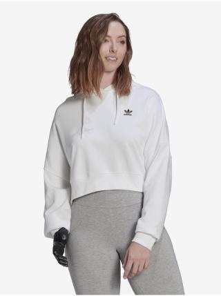 Bílá dámská cropped mikina s kapucí adidas Originals