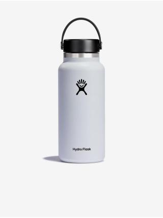 Bílá nerezová termolahev Hydro Flask Wide Mouth Flex Cap