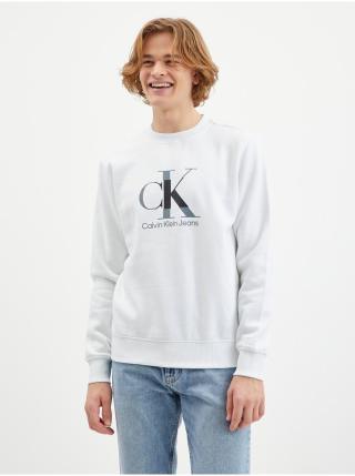 Bílá pánská mikina Calvin Klein Jeans