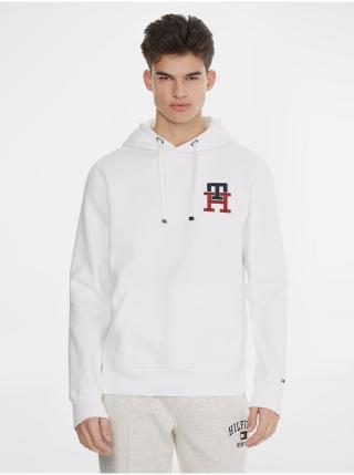 Bílá pánská mikina s kapucí Tommy Hilfiger