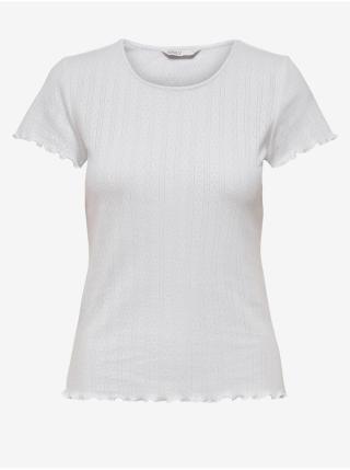Bílé dámské pruhované tričko ONLY Carlotta