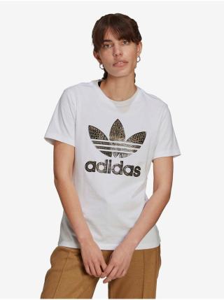 Bílé dámské vzorované tričko adidas Originals Tee