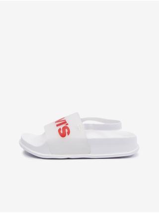 Bílé dětské sandály Levi's® Pool Translucent Mini