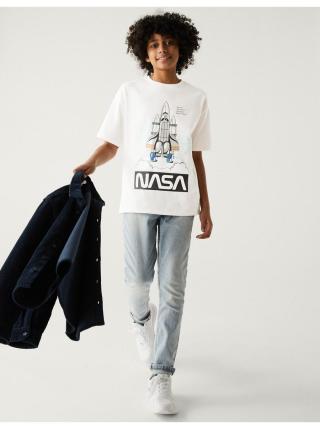 Bílé klučičí tričko Marks & Spencer NASA™