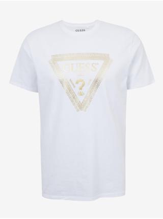 Bílé pánské tričko Guess Chain Logo