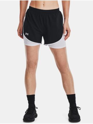 Bílo-černé dámské kraťasy Under Armour UA Fly By Elite 2-in-1 Short