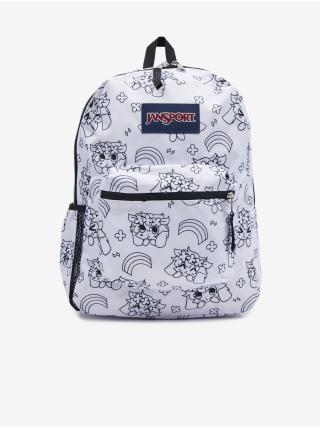 Bílý dámský vzorovaný batoh Jansport Cross Town