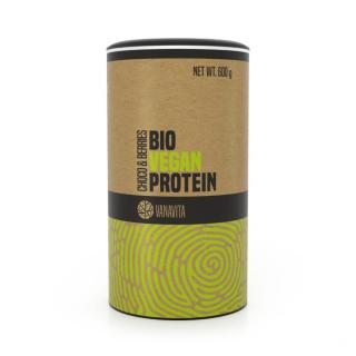 BIO Vegan Protein 600 g banán jahoda - VanaVita