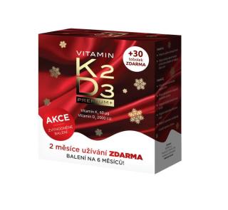 Biomin Vitamin K2 + D3 Premim vánoční balení 90 tobolek