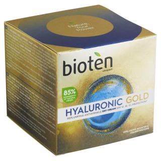 Bioten Vyplňující denní krém proti vráskám Hyaluronic Gold SPF 10  50 ml