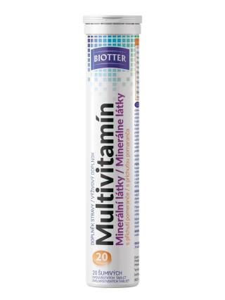 Biotter Multivitamín + minerální látky - šumivé tablety 20ks