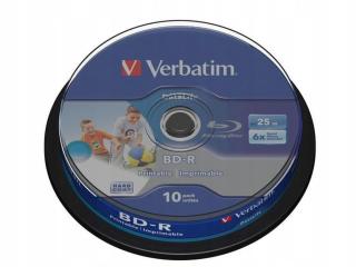 Blu-ray disky Verbatim Bd-r 25GB Printable 10-Pack