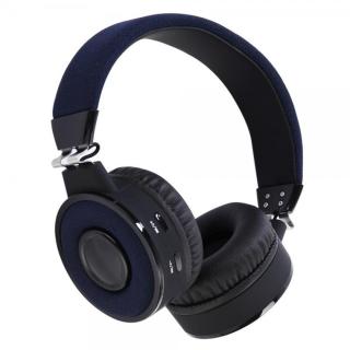 Bluetooth sluchátka ALIGATOR AH01, FM, SD karta, modrá