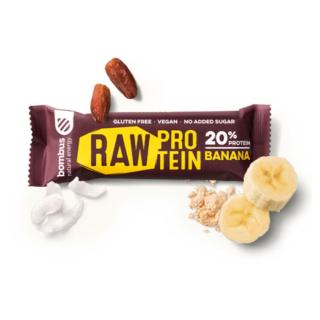 BOMBUS Raw proteinová tyčinka banánová 50 g