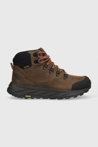 Boty Jack Wolfskin Terraquest X Texapore Mid pánské, hnědá barva