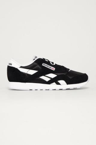 Boty Reebok černá barva, na plochém podpatku, FV4506-BLK/WHT