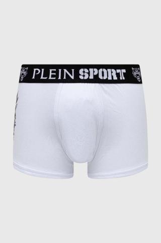 Boxerky PLEIN SPORT pánské, bílá barva