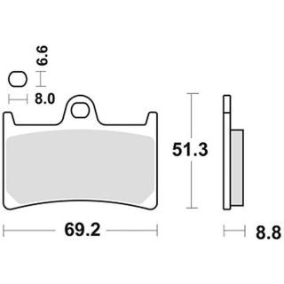 Braking brzdové destičky  M501-315
