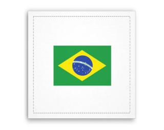 Brazilská vlajka Fotoobraz 40x40 cm